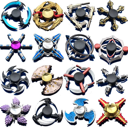 Rainbow Fidget Metal Spinner Colorful Finger Spinners High Speed Hand Spinners Fidget Toys for Stress Anxiety Relief for Adults