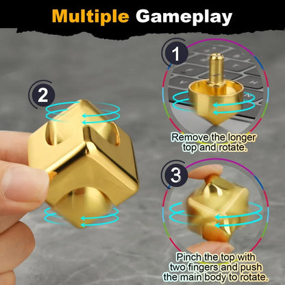 Cube Fidget Spinner – Premium Metal Stress Relief Toy. When you get bored it gets active.
