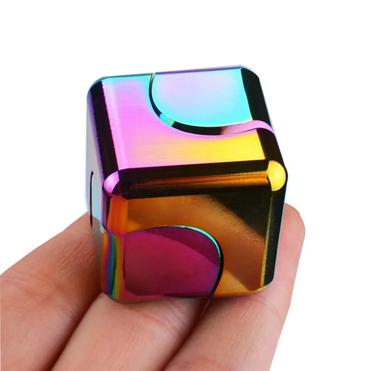 Cube Fidget Spinner – Premium Metal Stress Relief Toy. When you get bored it gets active.