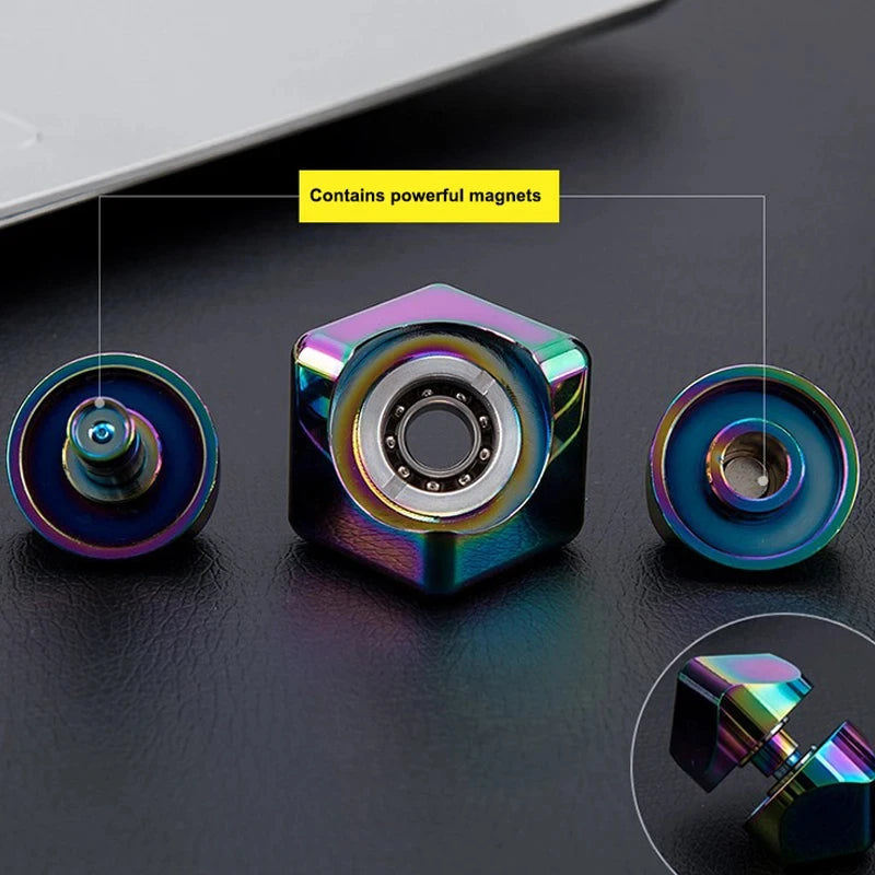 Cube Fidget Spinner – Premium Metal Stress Relief Toy. When you get bored it gets active.